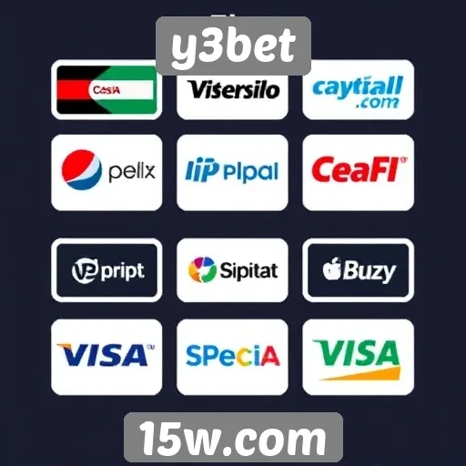 Variedade de métodos de pagamento no y3bet
